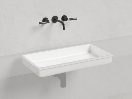Раковина из искусственного камня S-Sense Salini Marea 1802110G 70х40 встраиваемая цвет белый